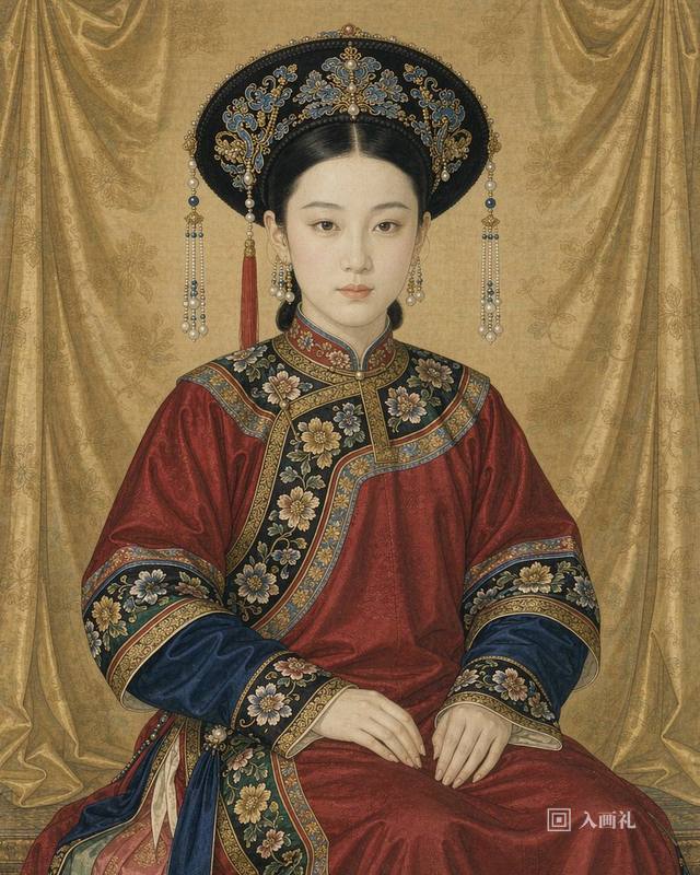 AI art portrait in Ming and Qing court style