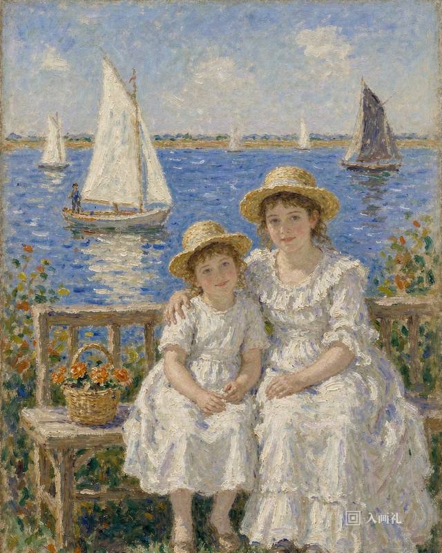 AI art portrait in Impressionist style